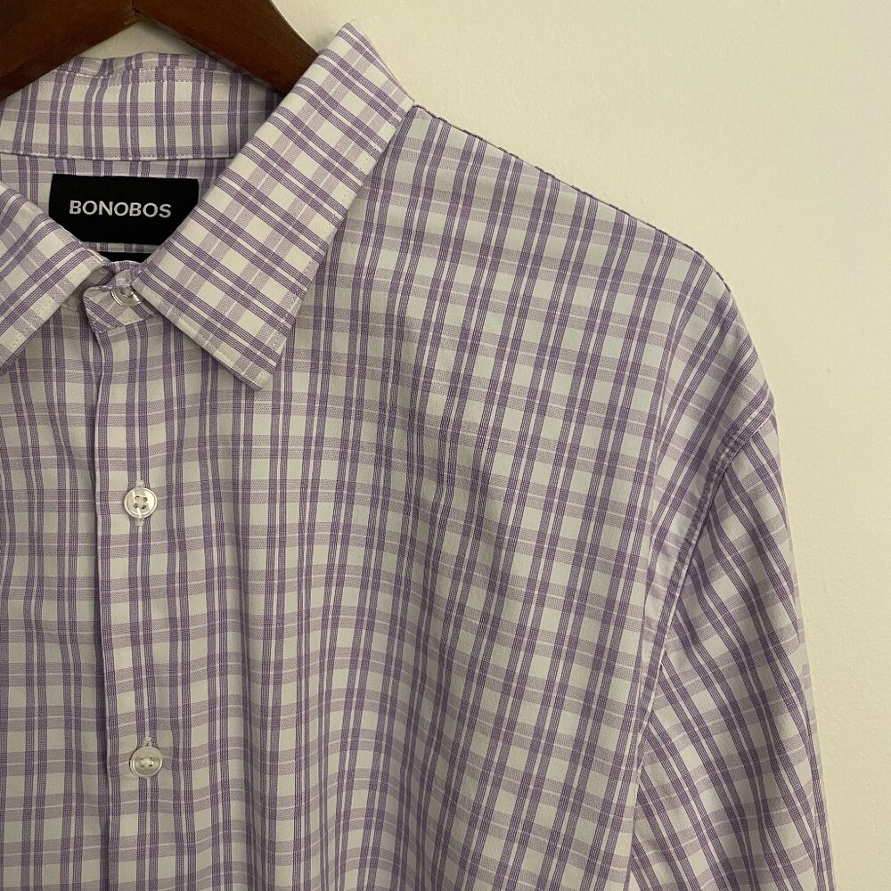 Bonobos Long-Sleeve Tech Button Down Shirt, Size XXL, Slim Fit, Excellent Con.
